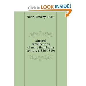   of more than half a century (1826 1899). Lindley Nunn Books