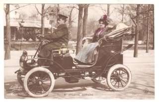 1914 FRENCH TOURING CAR W/ ARLETTE DORGERE, REAL PHOTO  