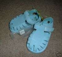Infant Girls Size 2 blue gold bug sandals nwt  