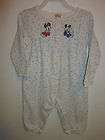 Girls  Onesie Size 24M Months Blue White Minnie Mickey 