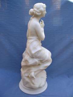 Great antique 19th C marble statue, sig. Testi # as/760  