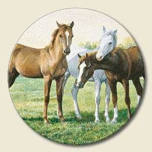  Yearlings Glass Lazy Susan