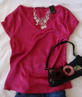   the accessories used for the photo fabric 100 % silk color deep pink