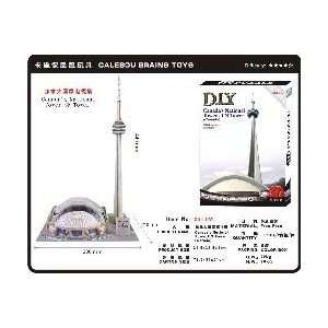  3D Canadas Nation Tower CN Tower 3 D Puzzle Toys & Games