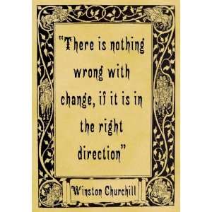   10cm) Art Greetings Card Winston Churchill Change
