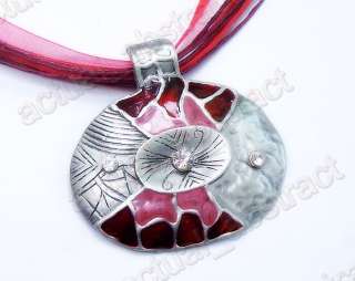 FREE wholesale 6Xenamel&alloy Tibet HANDWORK necklace  