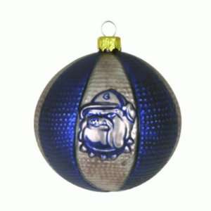 GEORGETOWN HOYAS GLASS CHRISTMAS ORNAMENTS (3)