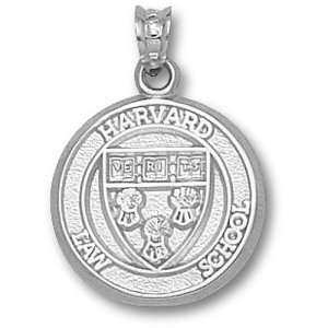  Harvard Law School Shield Round Pendant (Silver) Sports 