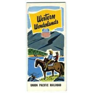  Union Pacific Western Wonderlands 1952 Map & Brochure 