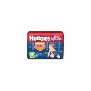 Huggies Little Movers Diaper Jeans Size 3 (16 28 lbs), 29.0 CT (3 Pack 