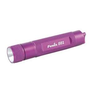  Fenix E01 Mini LED Keychain Flashlight, Purple, 10 Lumens 