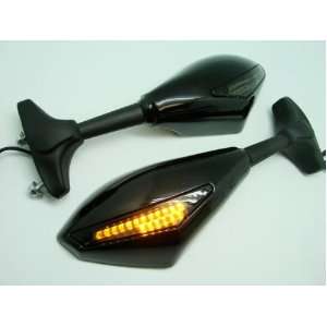  Smoke LED Integrated Mirrors for Yamaha Fzr600 YZF 600 R6 