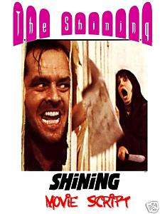 Stephen King THE SHINING (1980) Movie Script   WoW  