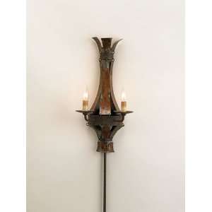  Currey & Company 5478 Leopold 2 Light Sconces in Old Iron 