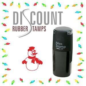   Inking Christmas Rubber Stamp   SNOWMAN (55132 R)