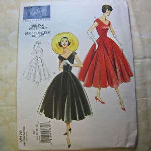 Vogue Vintage 1172 Petite Dress 1957 Pattern 14 20 New  