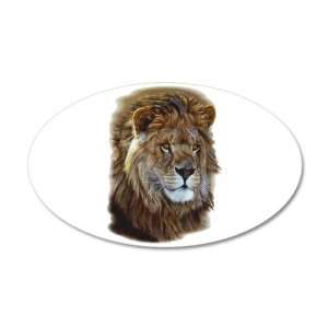  38.5x24.5O Wall Vinyl Sticker Lion Portrait Everything 