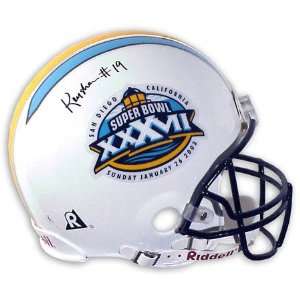  Johnson Super Bowl XXXVII Autographed Helmet