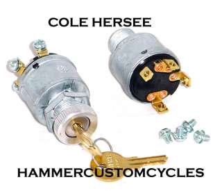   HERSEE STARTER RELAY IGNITION KEY SWITCH FOR HARLEYS CARS BOATS & MORE