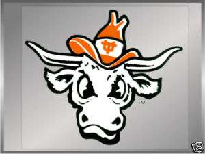 LOT OF 12 Texas Longhorns BEVO Mascot static decals 9  