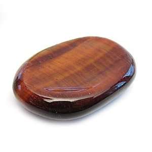  RED TIGER EYE   Thumb Stone WORRY STONE Stress Relief 