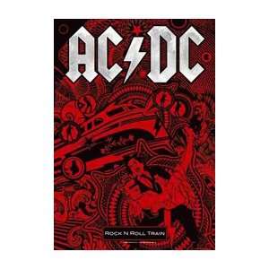  AC/DC Rock n Roll Train Fabric Music Poster