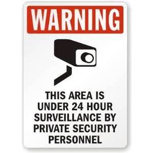 This Area is Under 24 Hour Surveillance by Private Security Personnel 