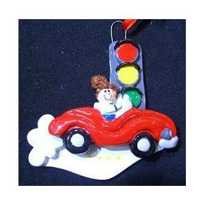  6076 Driver Girl Personalized Christmas Ornament