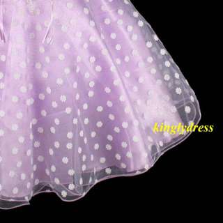 NEW Flower Girl Pageant Wedding Bridesmaid Party Dress Lilac Wears SZ 