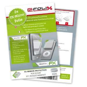  2 x atFoliX FX Mirror Stylish screen protector for Sonim XP1 