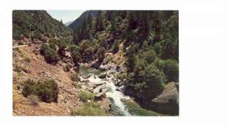 Sierra City, CA North Fork of Yuba River unused postcard  