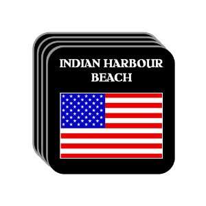 US Flag   Indian Harbour Beach, Florida (FL) Set of 4 Mini Mousepad 