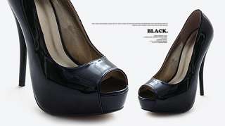  Womens Shoes Peep Toe Pumps Stilettos  