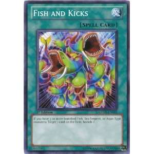    Yugioh Generation Force Common Fish and Kicks Toys & Games