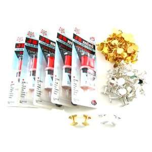  Advance DIY Cufflink Craft Kit  100 Settings & 5 Glues Jewelry