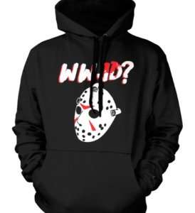 WWJD? Jason Vorhees Friday the 13th Funny Mens Hoodie  