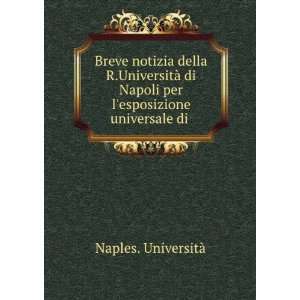   Napoli per lesposizione universale di . Naples. UniversitÃ  Books
