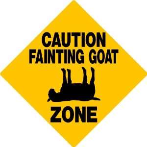  GOAT FAINTING ALUMINUM SIGN 3199 