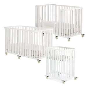  BamBam Crib Complete   White Baby