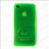 Green Crystal Silicone Gel Case Cover iPhone 4 4G  