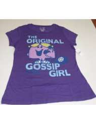 Little Miss The Original Gossip Girl Girls PURPLE T Shirt (XXL   19)