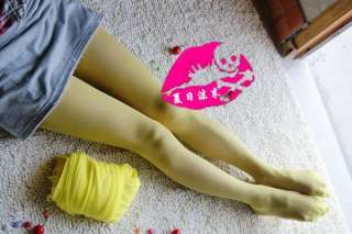 Colorful Sheer 15D Pantyhose Tights Pink Wht Green #P31  