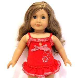  Red Swimsuit for 18 Inch Dolls Toys & Games