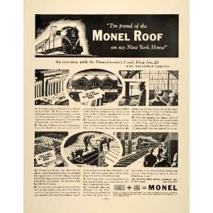  1937 Ad Monel Roof New York Home Crack Flyer No. 28 