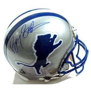  Barry Sanders Signed Helmet   Authentic   Autographed NFL 