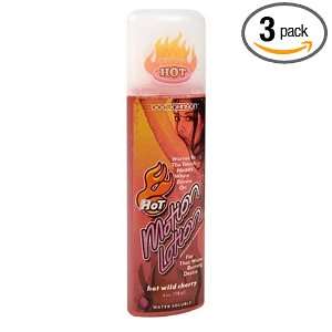 Doc Johnson 4 oz. Hot Motion Lotion, Hot Cherry (Pack of 3 