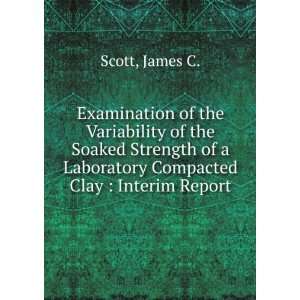   of a Laboratory Compacted Clay  Interim Report James C. Scott Books