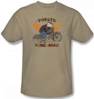 NEW Men Women Kid Youth SIZE Popeye King Of The Road Vintage Fade 