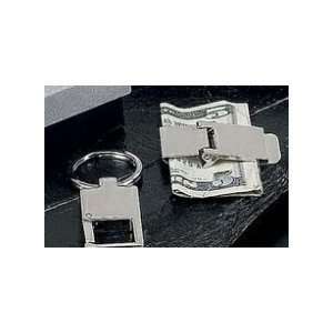  Money Clip/Key Ring Set, Silver Plated, tarnish proof 