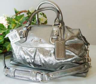 NWT COACH Ashley Perforated Handbag Satchel 17130  